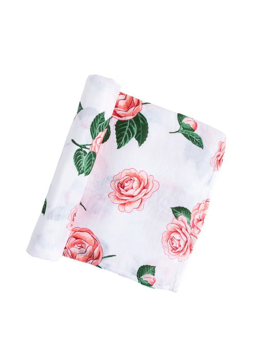 Camellia Themed Swaddle Blanket