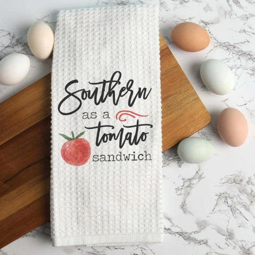 Southern As A Tomato Sandwich Dish Towel