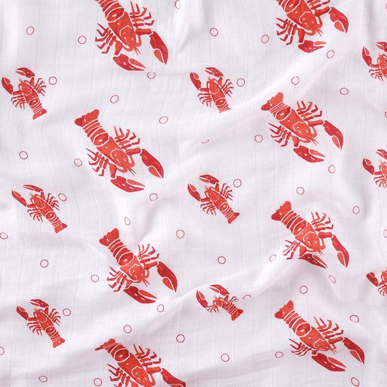 Crawfish Themed Swaddle Blanket